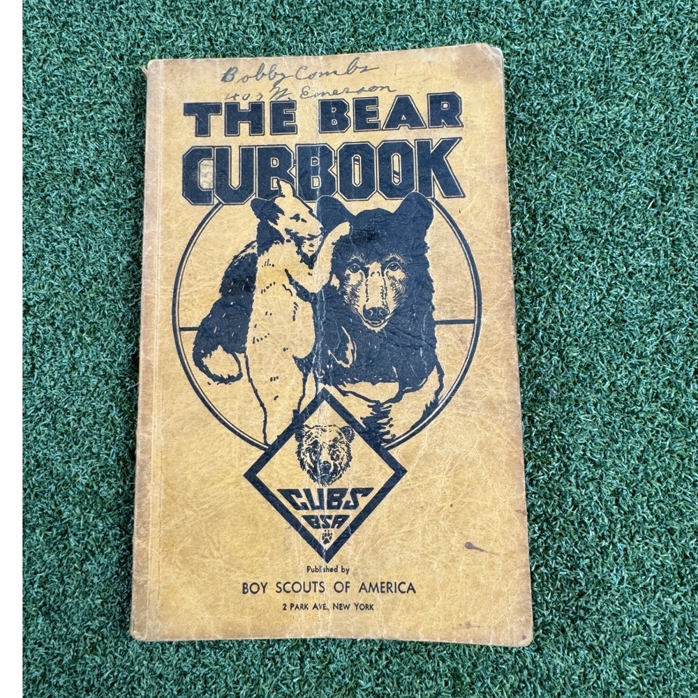 Vintage‎ Cub Scout Bear Cubbook BSA Boy Scouts Handbook 1940s